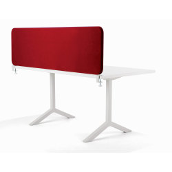 Softline bordskærmvæg rød B1200xH590 mm
