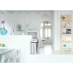 Brabantia Push Bin 60 liter, blankt stål