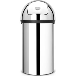 Brabantia Push Bin 60 liter, blankt stål