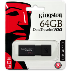 Kingston DataTraveler 100 G3 USB-nøgle 64GB