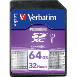 Verbatim SDXC 64 GB Class 10 minneskort