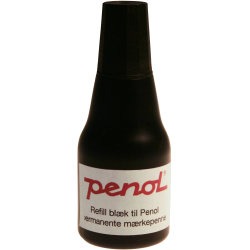 Penol refill till märkpenna 25 ml, svart