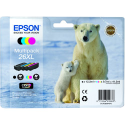 Bläckpatron Epson T2636 XL Flerpack 4 färger