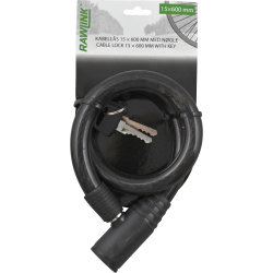 Rawlink cykellås med kabel, 1,5x60 cm
