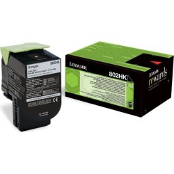 Lasertoner Lexmark 80C2HKE Svart 4000 sidor