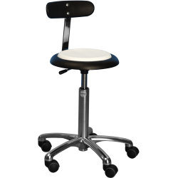 CL Micro stol m/ ryglæn, blå, stof, 47-66 cm