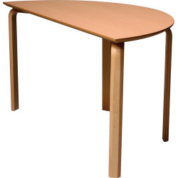 Morten konferencebord halvcirkel 70x140 cm bøg lam