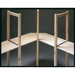ABC hörnhyllor, 2 st, 40 cm, natur