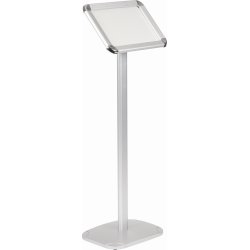 Skylthållare på stativ, Clip-on-ram, A4, aluminium