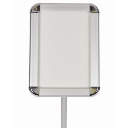 Skylthållare på stativ, Clip-on-ram, A4, aluminium