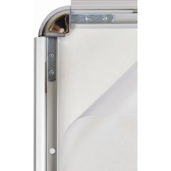 Skylthållare på stativ, Clip-on-ram, A4, aluminium