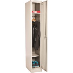 Omklädningsskåp Lomax 1 dörr Grå H180xB30xD50 cm