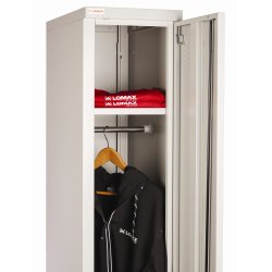 Omklädningsskåp Lomax 1 dörr Grå H180xB30xD50 cm