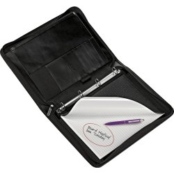 Filofax Metropol Konferensmapp Zip A4, svart