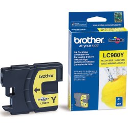 Brother LC980Y bläckpatron, gul, 260 s