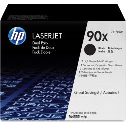 HP nr 90X/CE390XD lasertoner 2-ack svart 24 000 s