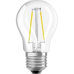 Osram Retro LED Kronljus, klar, E27, 2 W = 25 W