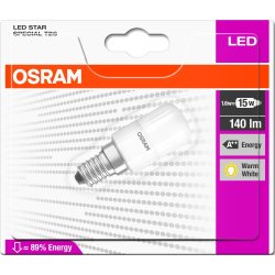 Osram LED Speciallampa T26 Kylskåp E14, 2,3 W = 20