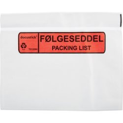 Följesedelsficka, “Följesedel/Packing list”, C6, 1