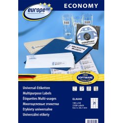 Budget Multietikett, 63,5 x 38,1 mm