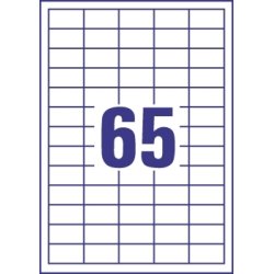 Budget universaletikett, 38x21,2 mm