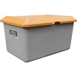 Salt-/sandbehållare 400 L, Grå/orange