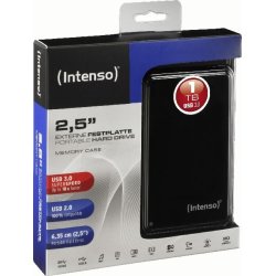 Intenso 2,5” USB 3.0 1TB, svart
