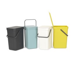 Brabantia Sort&Go Sorteringsspand 12 liter, hvid