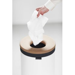 Tvättkorg Brabantia 60 L Vit med korklock