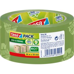Tesa ecoLogo Packtejp, 50 mm, PP, grön