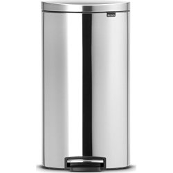 Brabantia Flatback Pedalspand 30 liter, mat stål