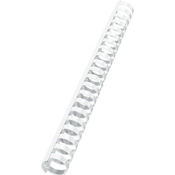 Spiralrygg Fellowes A4 Plast 21 ringar 6 mm Vit