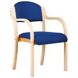 Morten konferensstol med armstöd, blå