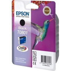 Epson nr. T0801/C13T08014011 bläckpat. Svart 300s