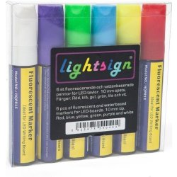Penna, Lightsign, 6 färger, 10 mm