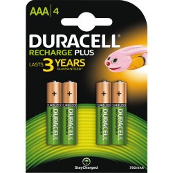 Duracell str. AAA Active Charge genop.batterier 4s