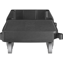 Vagn till soptunna Rubbermaid Slim Jim Svart