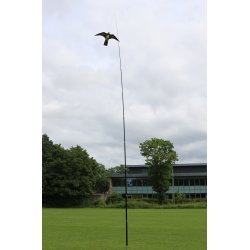 Fågelskrämma set - 10 m teleskopisk stolpe & fågel