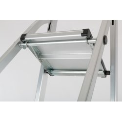 Stege 6 steg, aluminium, höjd 128 cm