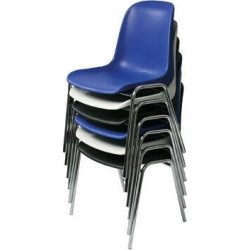 Lena matsalsstol kromat underrede, koboltblå