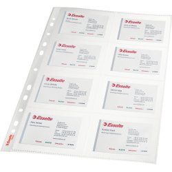 Esselte visitkortsficka 10,5x7,5 cm, till 16 kort