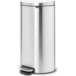 Brabantia Flatback Pedalspand 30 liter, mat stål