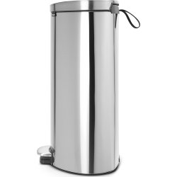 Brabantia Flatback Pedalspand 30 liter, mat stål