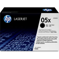 HP 05X/CE505XD lasertoner, svart, 2 x 6500 s