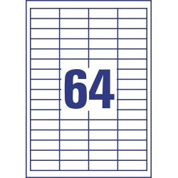Avery 3667 Universaletiketter, 48,5x16,9 mm