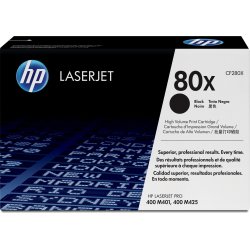 HP 80X/CF280X lasertoner, svart