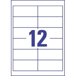 Avery L7164-100 Q.P. adressetiketter, 63,5x72 mm