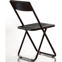 Slim fällbara stol svart H78xD51xB44 cm
