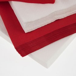 Pappersservett 2-lags 33x33 cm Röd 100 st