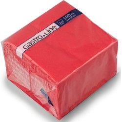 Pappersservett 2-lags 24x24 cm Röd 100 st